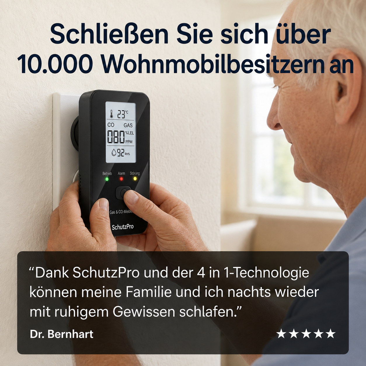 SchutzPro 4 in 1 CO Detektor